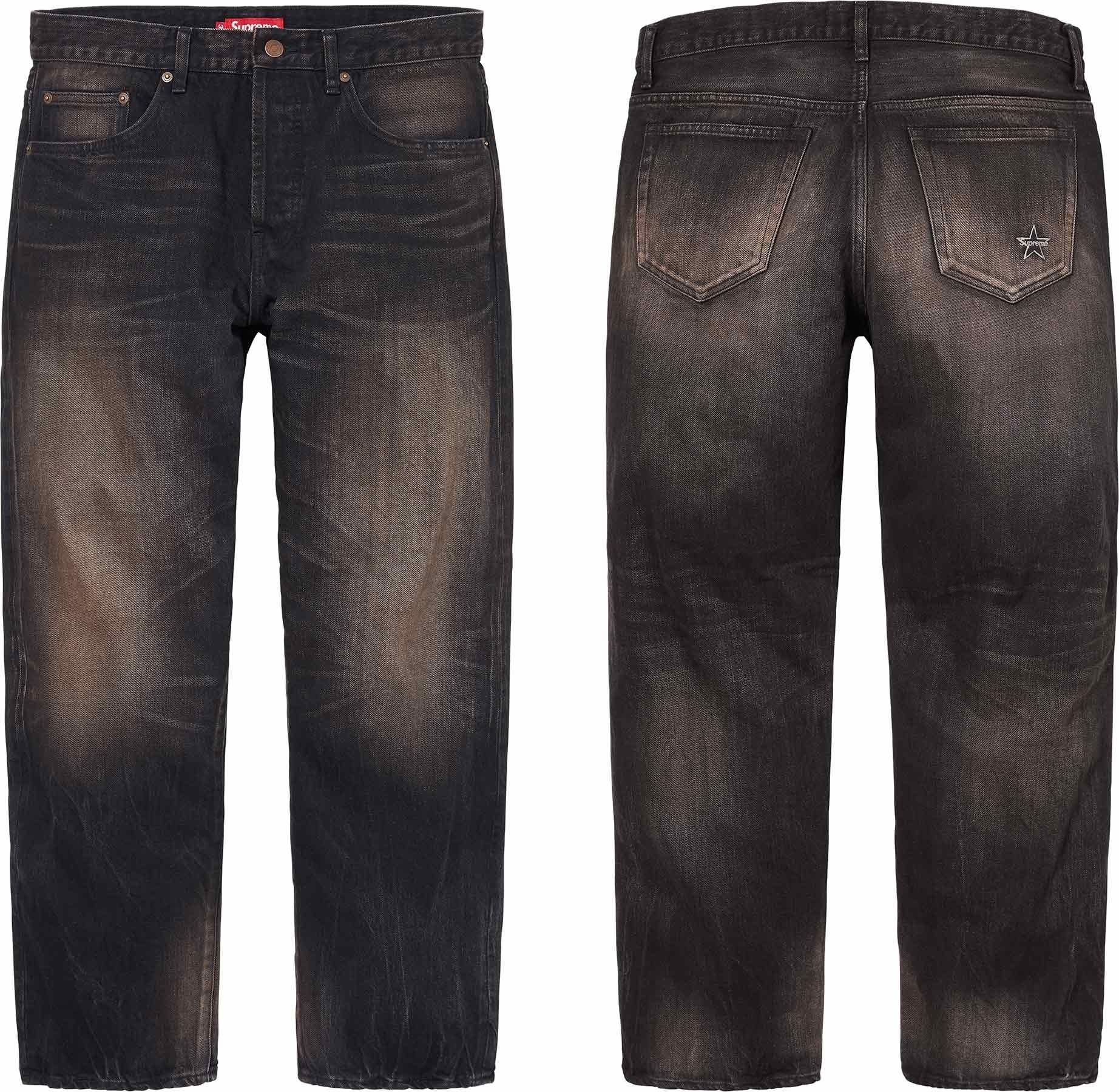 Distressed Loose Fit Selvedge Jean view 7